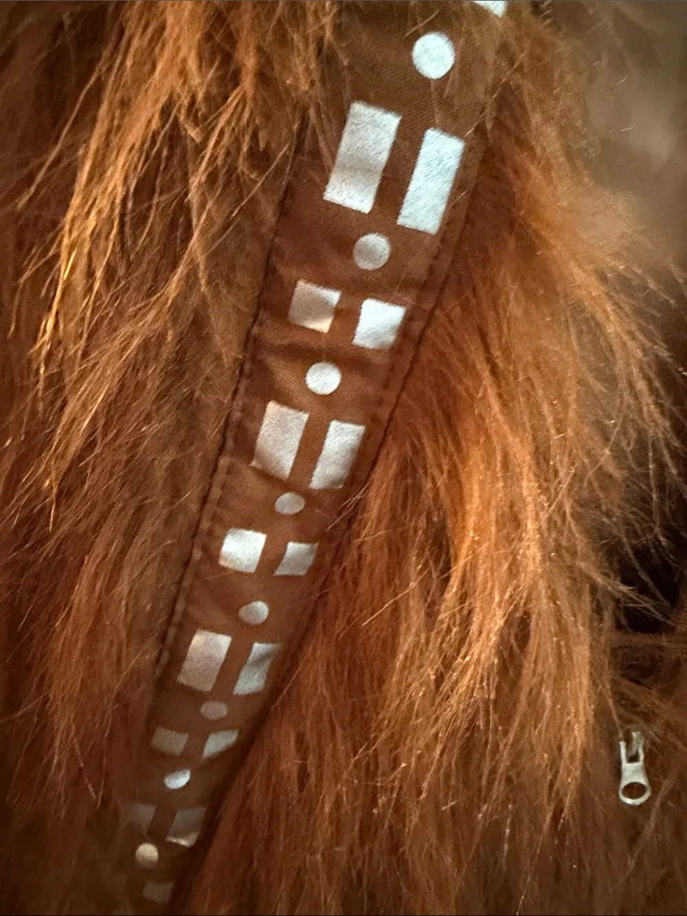 Star Wars Chewbacca-Inspired Chestnut Brown Faux Fur Jacket with Hood - Picture 4 of 8